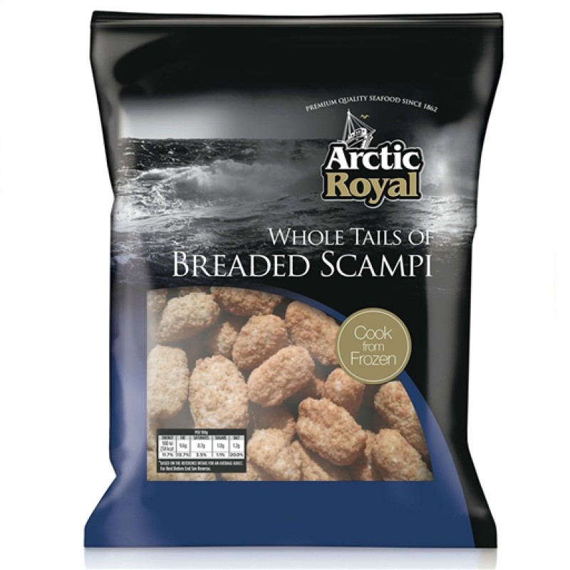 Arctic Royal Whole Tail Breaded Scampi (454G)