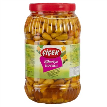 Cicek Pickled Hot Baby Pepper ( Biberiye ) (3KG)