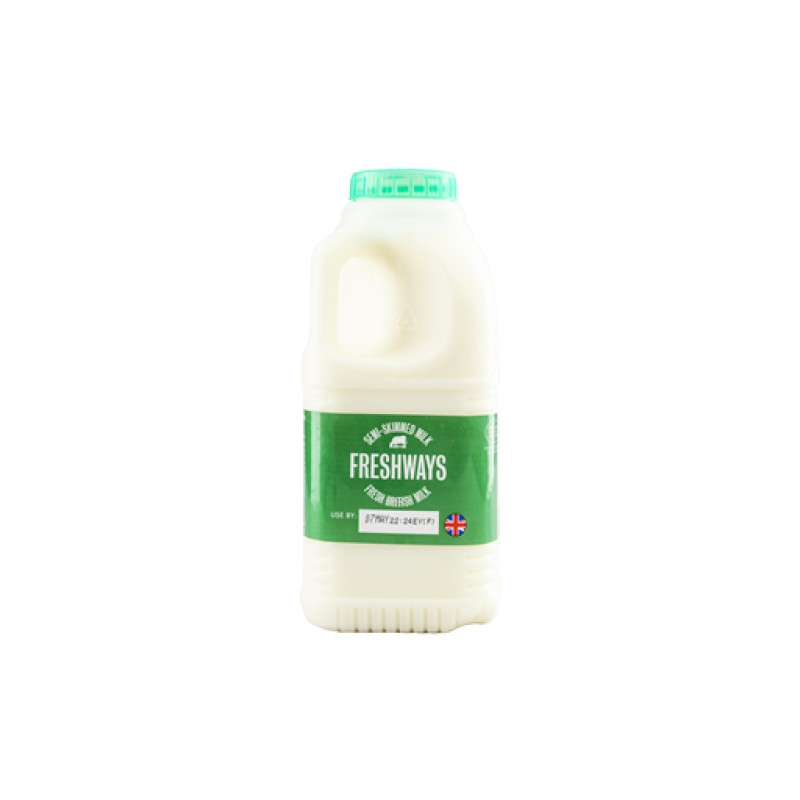 Country Milk 568ml Semi Skimmed British Milk (green) (568ML)
