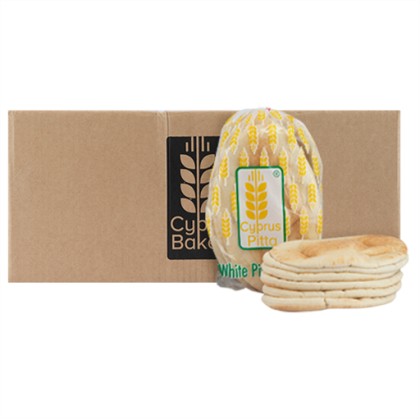 Cyprus Pitta White Pitta Bread Large - Fresh (20x6PCS)