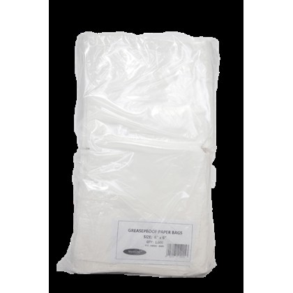 (6x6 Greaseproof Takeaway Bags