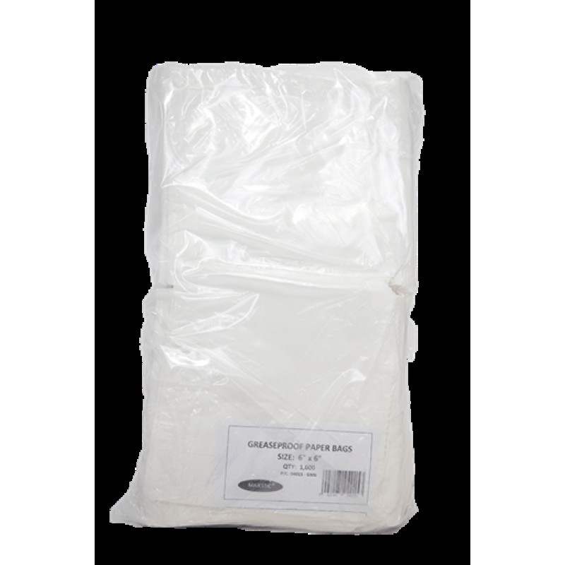 (6x6 Greaseproof Takeaway Bags