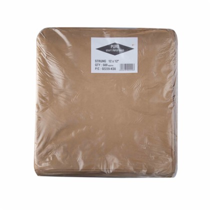 (12x12) Brown Takeaway Bags