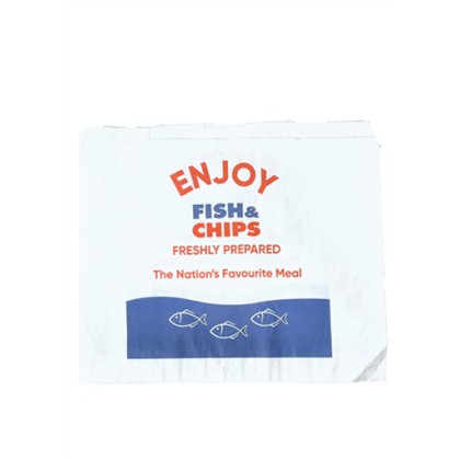 GREASEPROOF FISH & CHIPS BAG 1 (15x7x19CM)