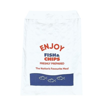 JUMBO FISH AND CHIPS BAG  NO HANDLE (32x17x44CM)