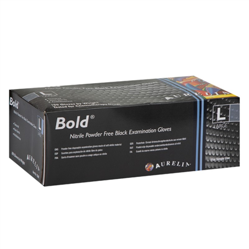 Black Gloves Powder Free Large   Royal