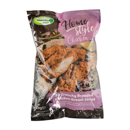 Meadow Vale Crunchy Breaded Chicken Breast Strips (n1452006) (1KG)
