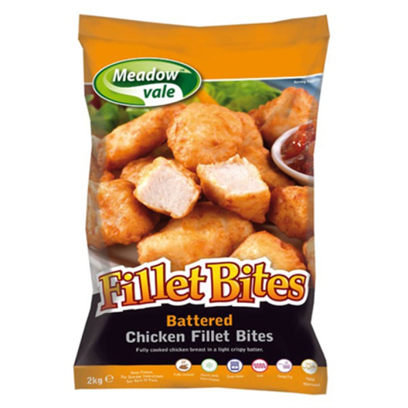 Meadow Vale Crispy Battered Fillet Bites (g1450508) (2KG)