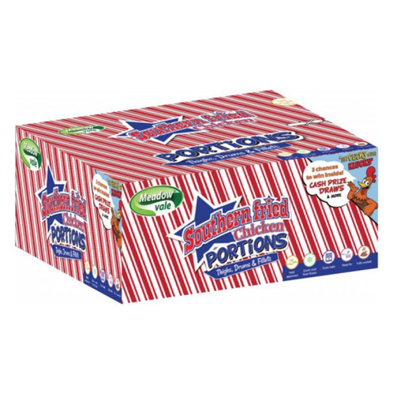 Meadow Vale 6 Cut Southern Fried Chicken Portions (n1412210) (3x2.7KG)