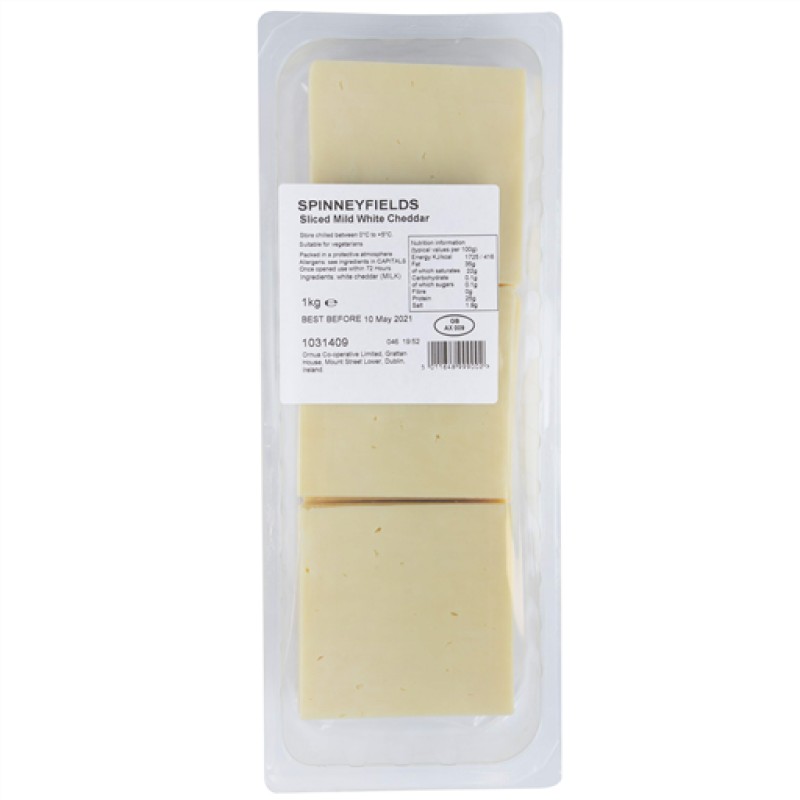 Prima Cheese Mild Cheddar Cheese Slices (1KG)