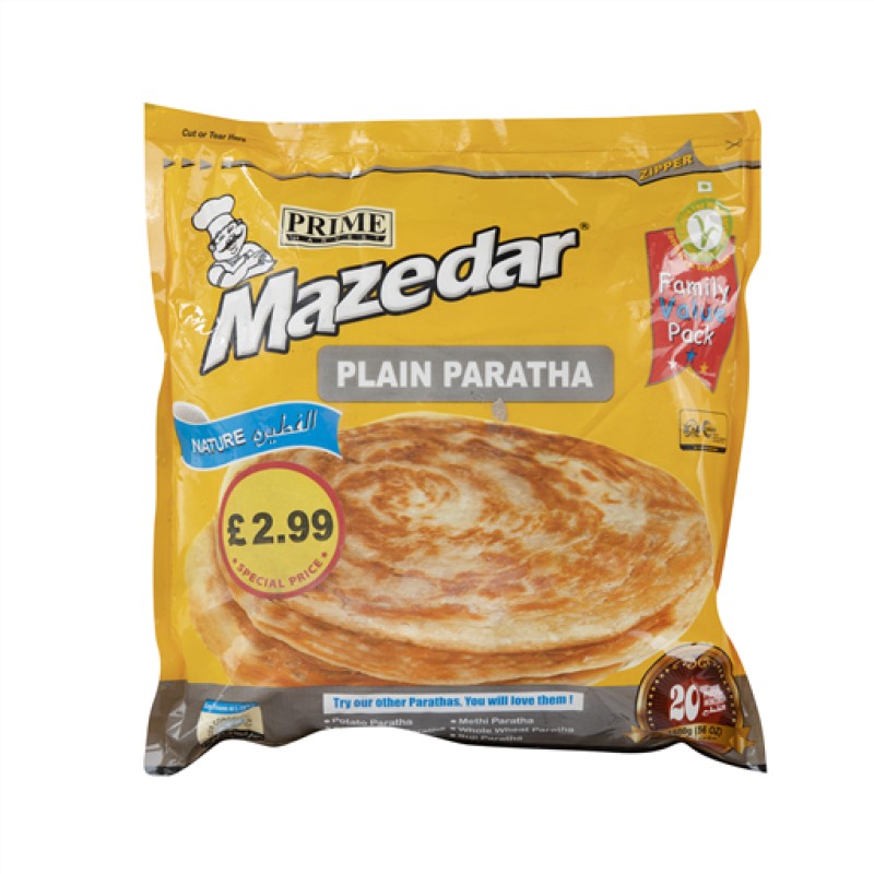 Primeharvest Mazedar Plain Paratha 20pcs (1.6KG)