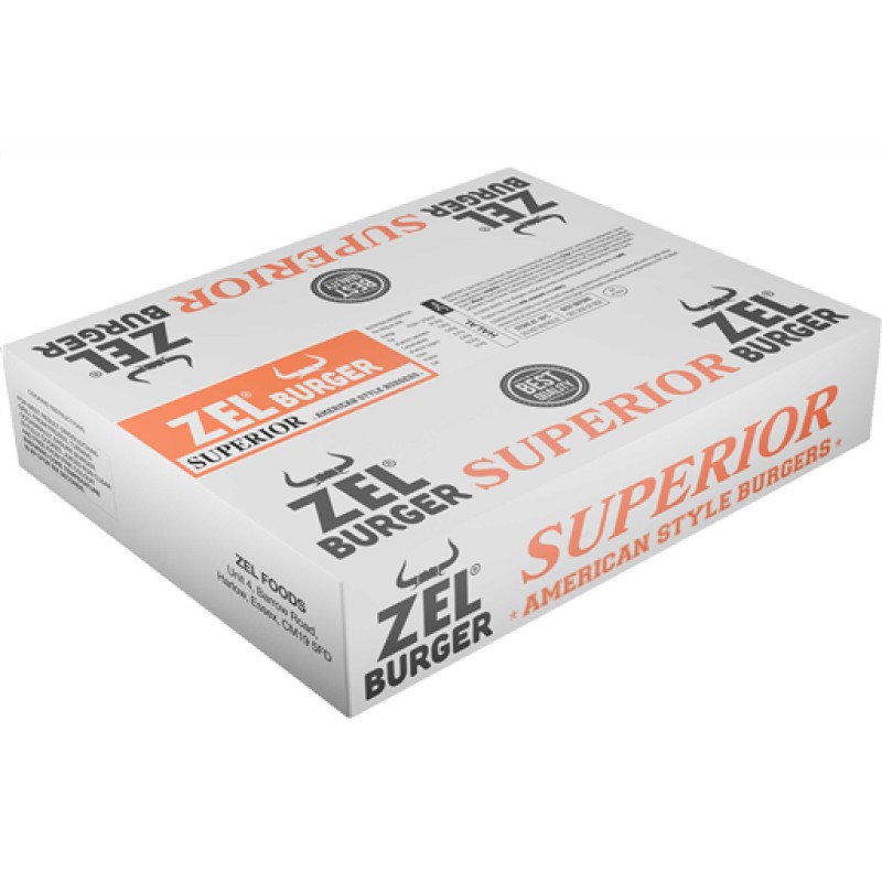 Zel Superior Beef Burger 4 Oz (Halal) (48x113G)