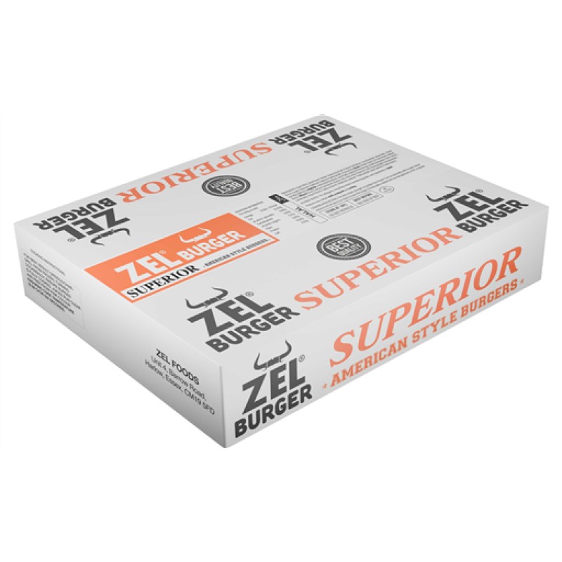Zel Superior Beef Burger 6 Oz (Halal) (30x170G)