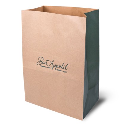 Bon Appetit Jumbo Brown Paper SOS Bags 300x180x425mm 1x80