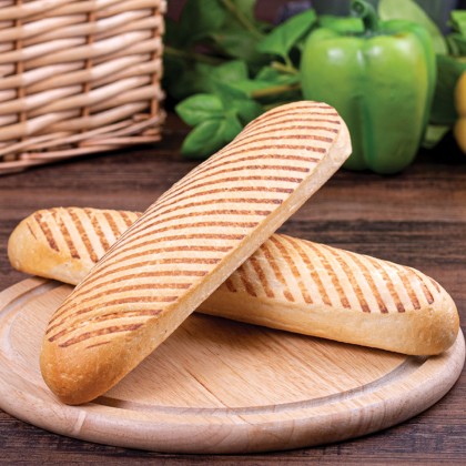 Letsdough Fully Baked Side Sliced Grill Marked Panini 27cm 45x125g
