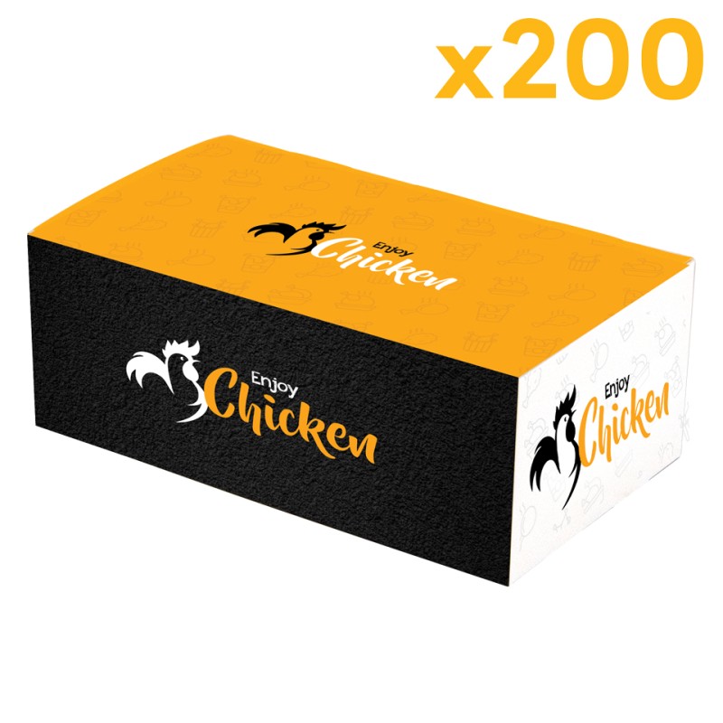 FC3 Large Enjoy Range Chicken Boxes 225x70x120mm 1x200