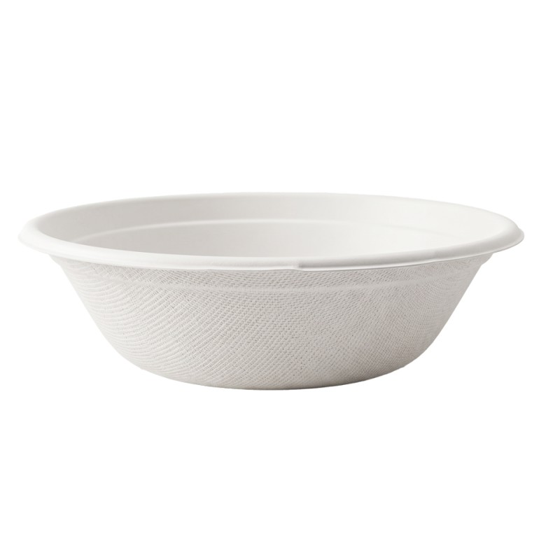 32oz Bagasse Round Bowl 1x200 Lid Ref CON261