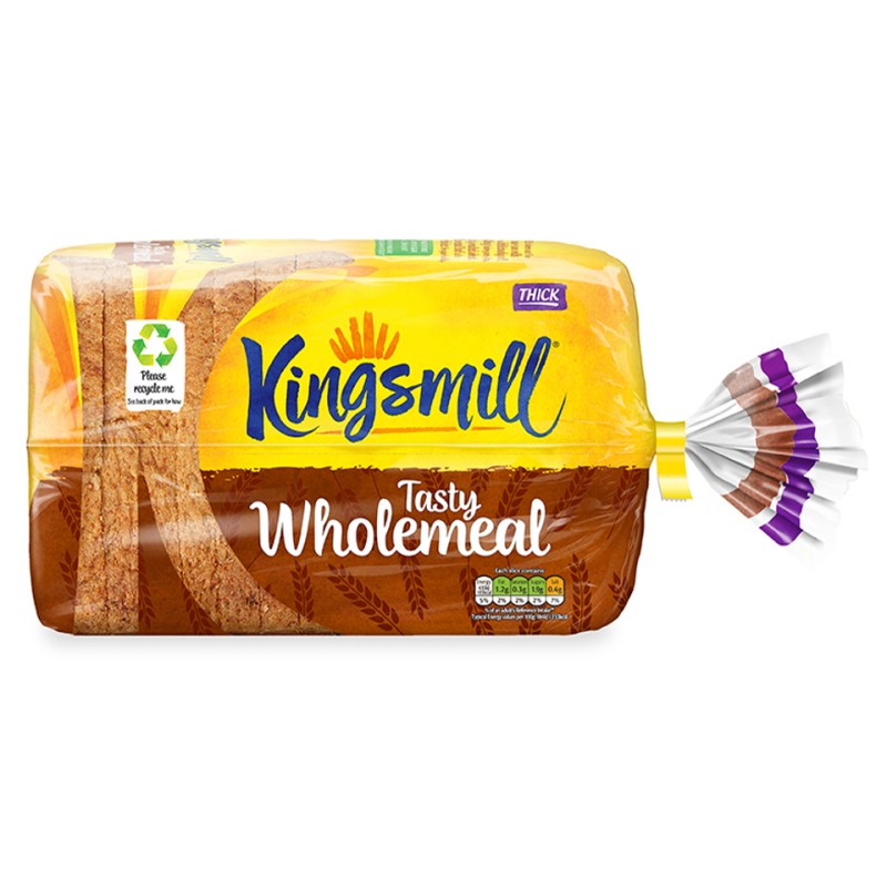 Kingsmill Tasty Thick Sliced Wholemeal Bread 1x800g