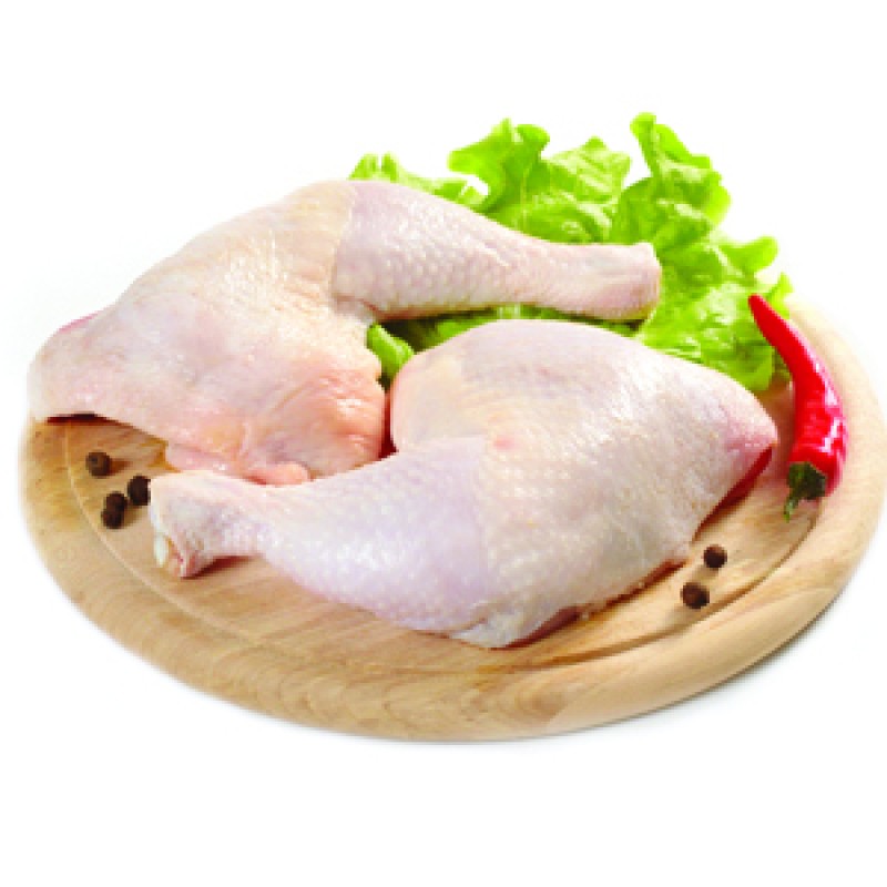 Frozen Halal Raw Chicken Leg Quarters 1x10kg