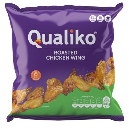 Qualiko IQF Halal Roasted Chicken Wings-1x1kg