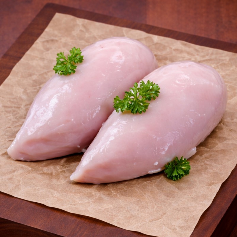 PMJ Frozen Halal 70% Silver Chicken Breast Fillets 1x10kg