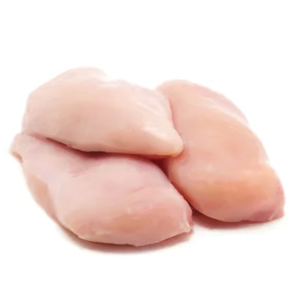 Frozen Halal Raw 92% Chicken Breast Fillets 140g+ 5x2kg