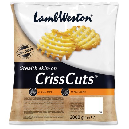 Lamb Weston Seasoned Skin On Crisscuts 4x2.5kg Lamb Weston Seasoned Skin On Crisscuts 4x2.5kg