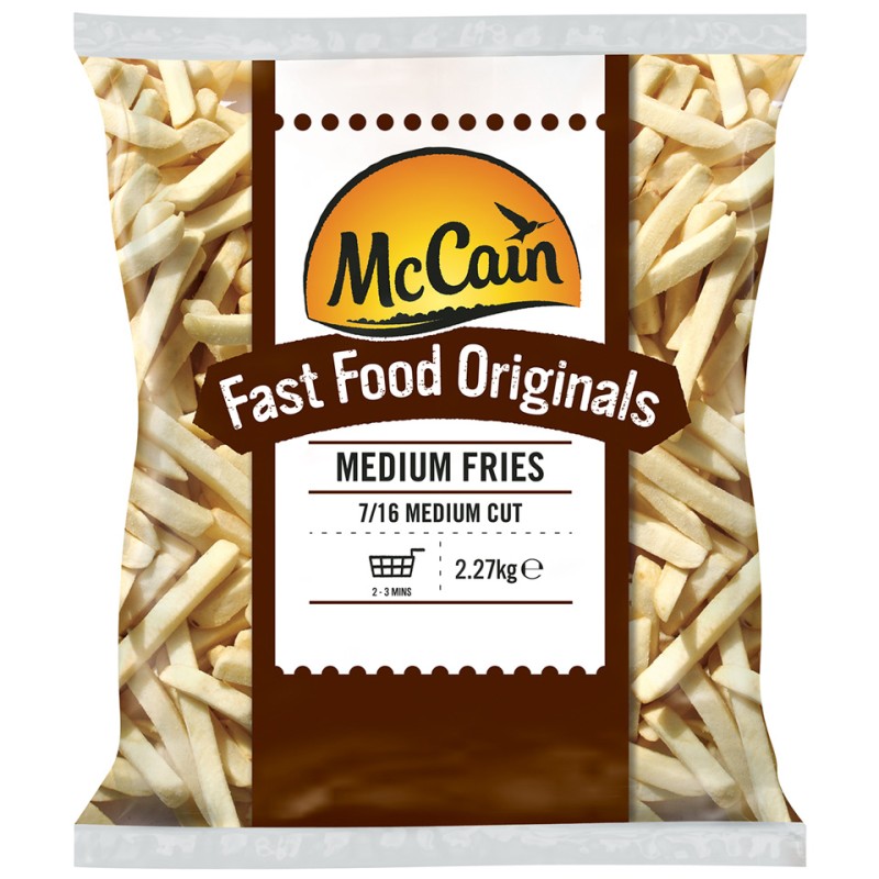 McCain Fast Food Originals 7/16 Medium Cut Fries 4x2.27kg