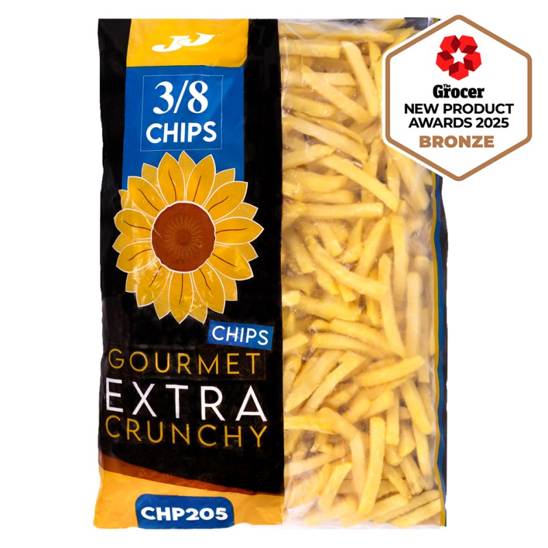 JJ Gourmet Extra Crunchy 3/8 Chips 1x2.27kg