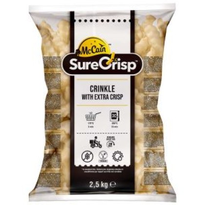 McCain SureCrisp Crinkle Cut Chips 4x2.5kg
