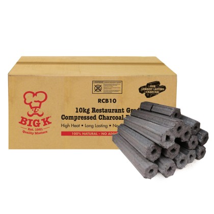 Big K Restaurant Grade Lumpwood Charcoal Briquette 1x10kg