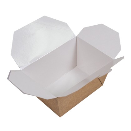 JJ Medium Kraft Takeaway Food Container 97x148x94mm 1x200