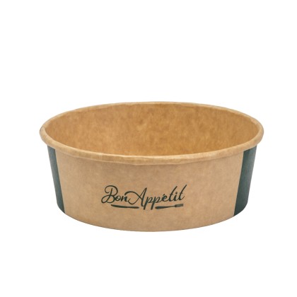 JJ 500ml Round Kraft Multi Food Bowls 1x120