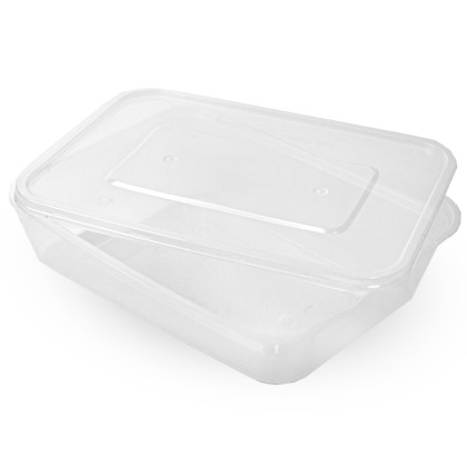 500ml Microwave Plastic Containers with Lids  1x200