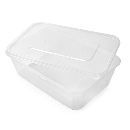 650ml Microwave Plastic Containers with Lids  1x200