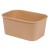 1000ml Kraft Rectangular Food Container Lid Ref CON222 1x300