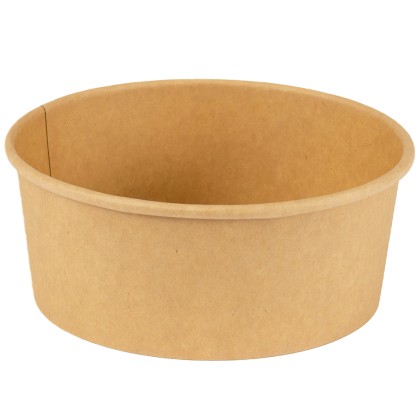 24oz/750ml Round Kraft Bowl Lid Ref CON239 1x240