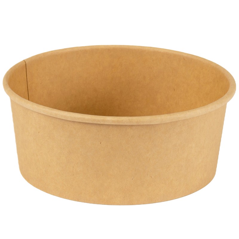 24oz/750ml Round Kraft Bowl Lid Ref CON239 1x240