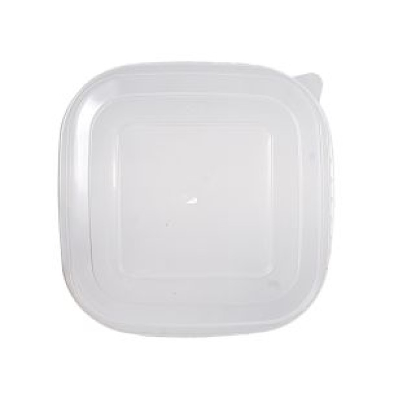 500/750ml Kraft Square Food Container Lids 1x300