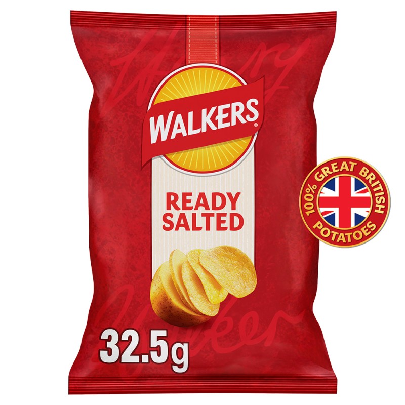 Walkers Ready Salted Crisps 32x32.5g