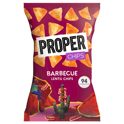 Properchips Barbecue Lentil Chips 24x20g