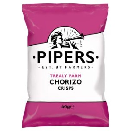 Pipers Trealy Farm Chorizo Crisps 24x40g