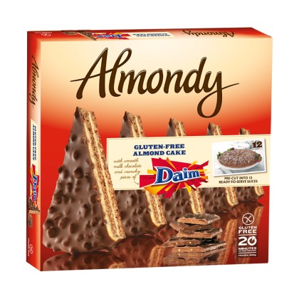 Almondy Daim Gluten Free Cake Pre-Sliced 1x12ptn