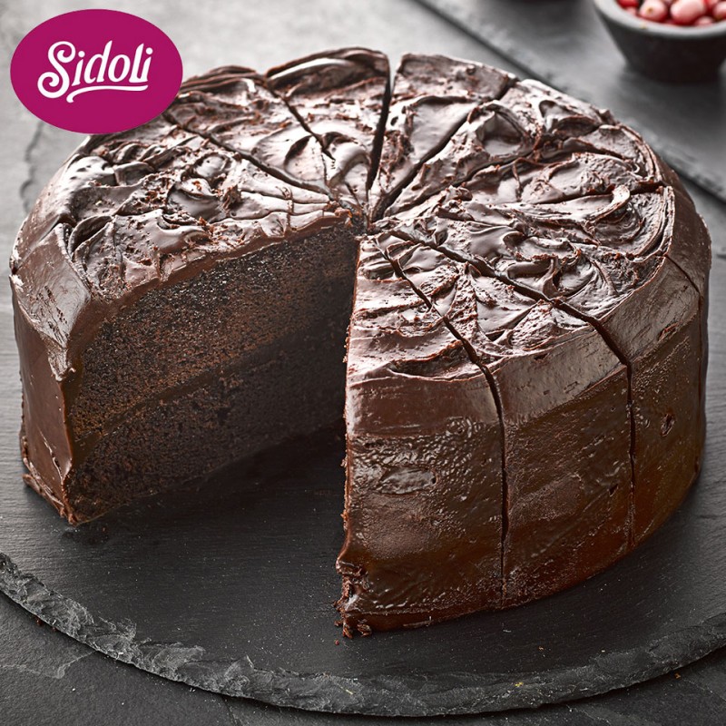 Sidoli Vegan Devils Fudge Cake 2.1Kg Pre-Sliced 1x14ptn