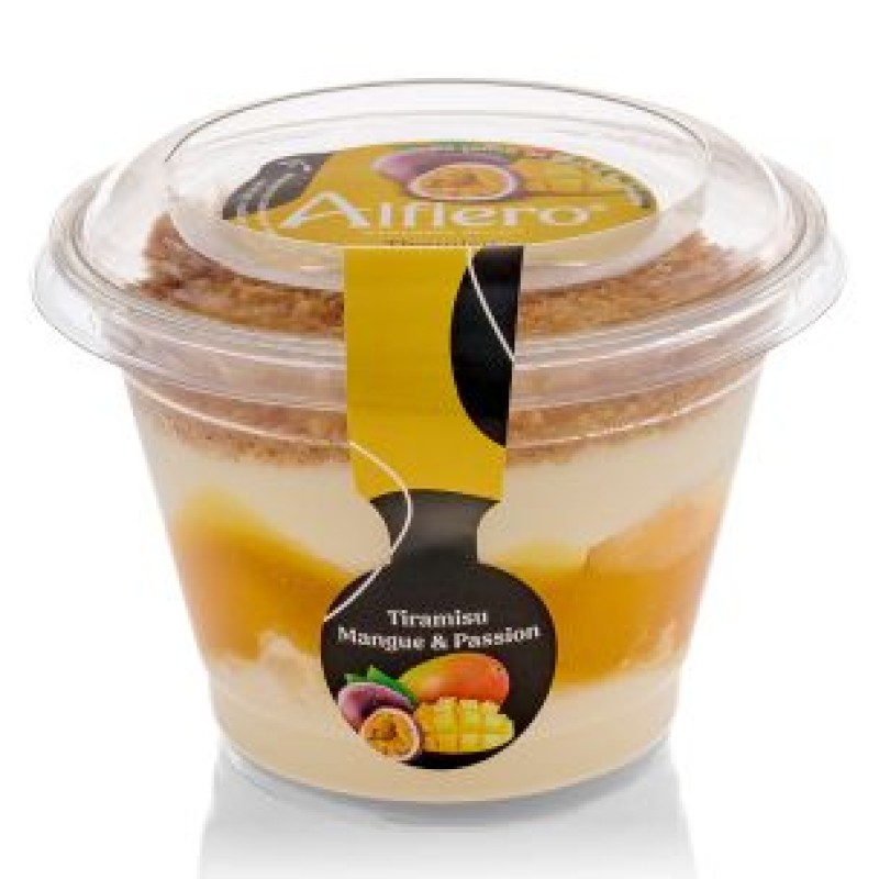 Alfiero Mango and Passionfruit Tiramisu Portions (Alcohol-Free) 12x100g