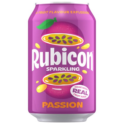 Rubicon Passion Fruit Sparkling Cans 24x330ml