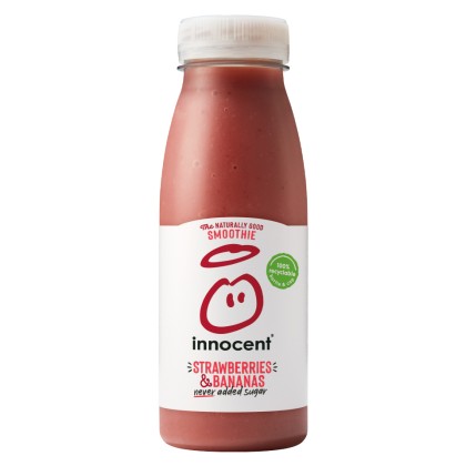 Innocent Strawberries & Bananas Smoothie-8x250ml Innocent Strawberries & Bananas Smoothie-8x250ml