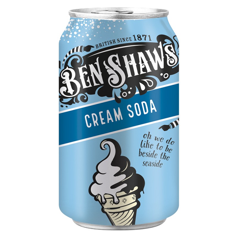 Ben Shaws Cream Soda Cans 24x330ml