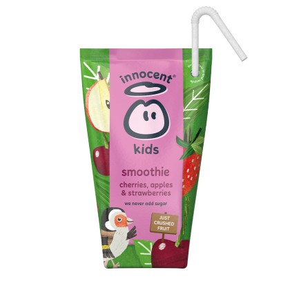 Innocent Cherries, Strawberries & Apples Smoothie For Kids 16x150ml Innocent Cherries, Strawberries & Apples Smoothie For Kids 16x150ml