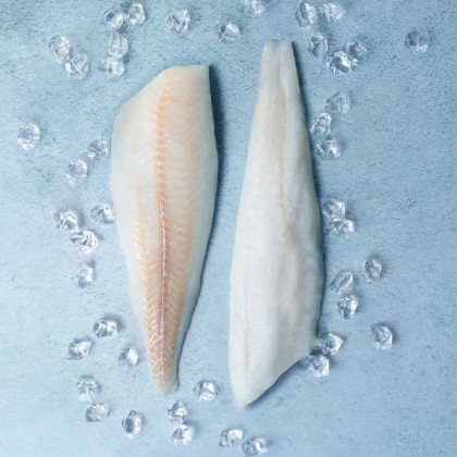 JJ MSC Atlantic IQF Skinless Boneless Cod Fillets 7-8oz 1x18